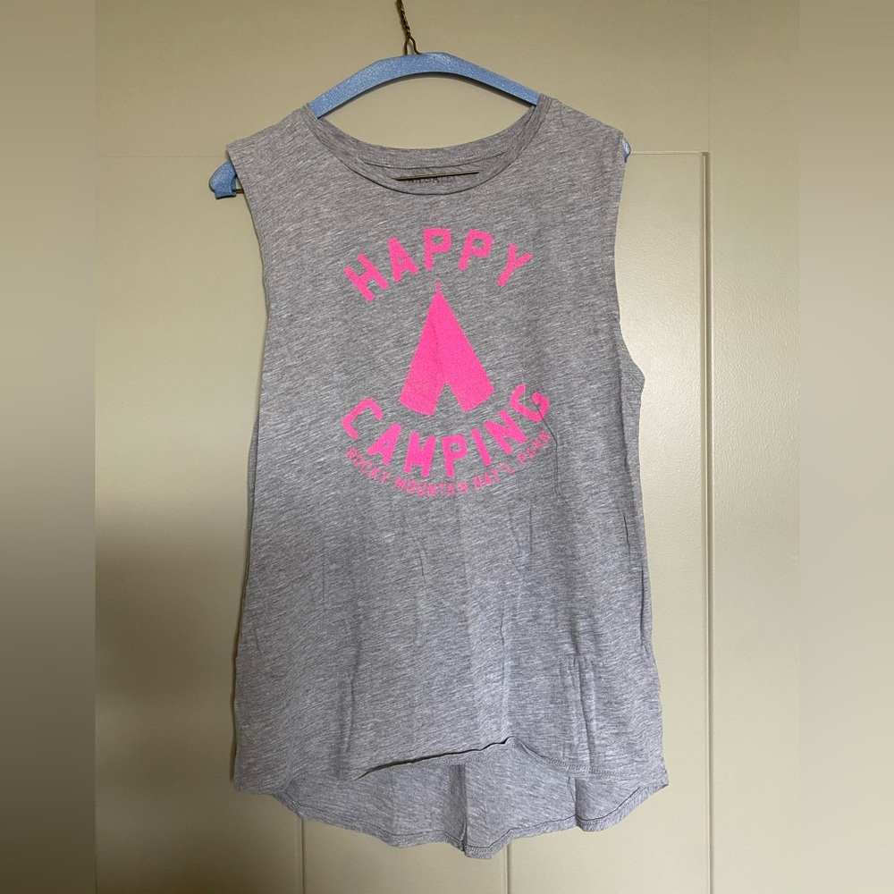 “Happy Camping” Tailgate Muscle Tank